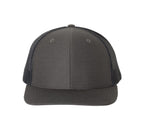 Black Hat Richardson 112 Snapback Trucker Cap - Black