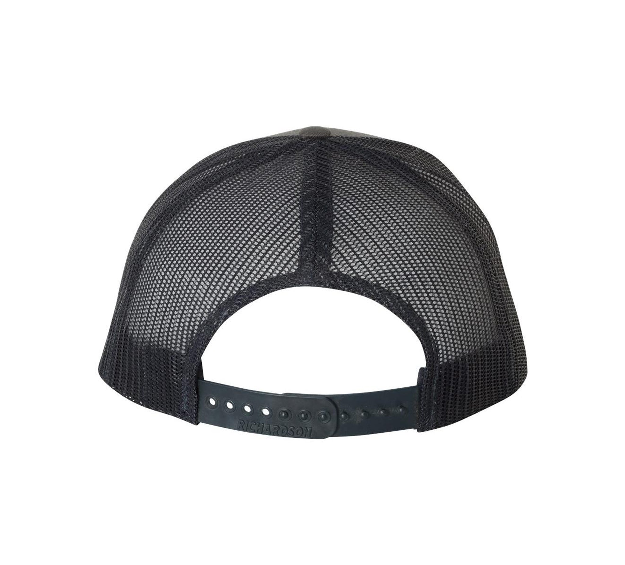 Black Hat Richardson 112 Snapback Trucker Cap - Black